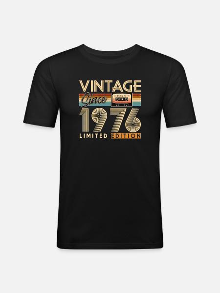 50th anniversary - Men's Slim Fit T-Shirt - black