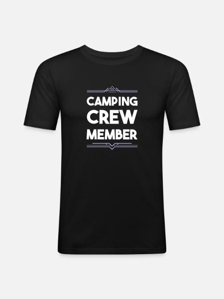 Camping Crew - Men's Slim Fit T-Shirt - black