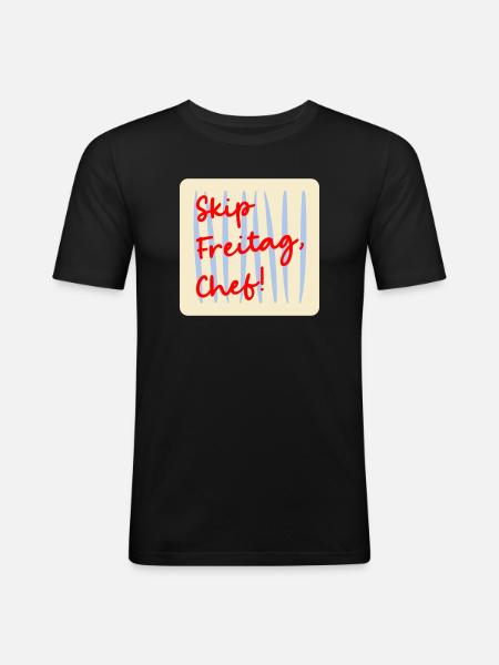 Vendredi, week-ends non ouvrables - T-shirt près du corps Homme - noir