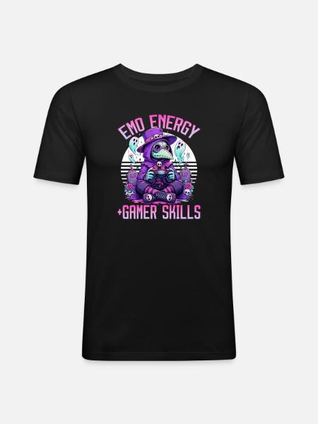 Pastel Goth Soft Goth Gaming Gamer - Men's Slim Fit T-Shirt - black