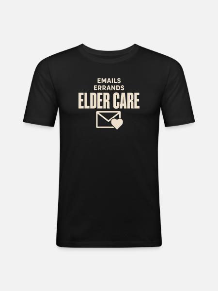 Aidant Familial Travailleur - T-shirt près du corps Homme - noir