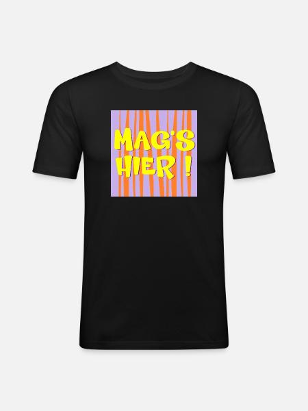 Location Surroundings - Men's Slim Fit T-Shirt - black