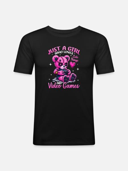 Pastel Goth Soft Goth Gaming Gamer - Men's Slim Fit T-Shirt - black