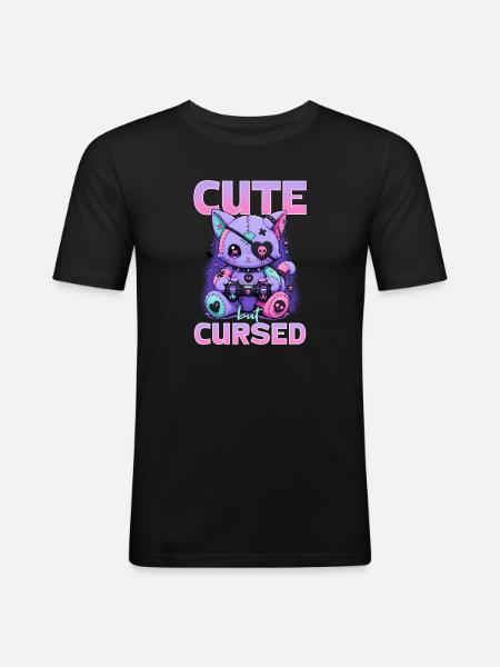 Pastel Goth Soft Goth Gaming Gamer - Men's Slim Fit T-Shirt - black