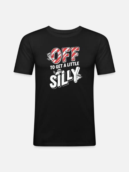 Off To Get A Little Silly - Men's Slim Fit T-Shirt - black