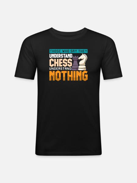 Chess Chess Player Chessboard - Men's Slim Fit T-Shirt - black