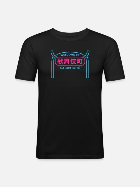 Welcome to Kabukicho - T-shirt près du corps Homme - noir