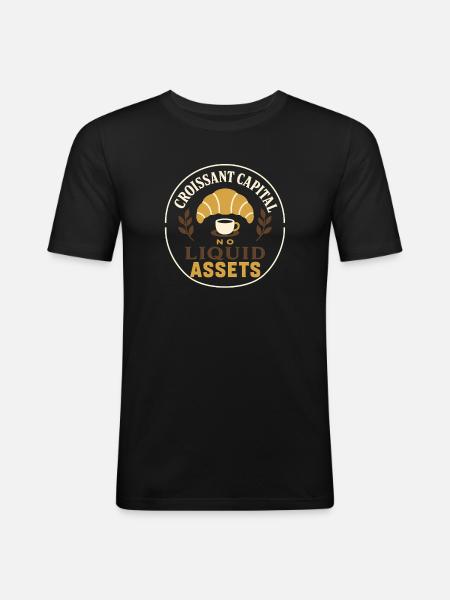 old money - Men's Slim Fit T-Shirt - black