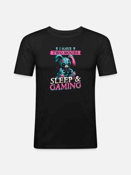 Pastel Goth Soft Goth Gaming Gamer - Men's Slim Fit T-Shirt - black