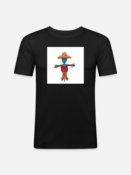 Susi Scarecrow Child Motif - Men's Slim Fit T-Shirt - black