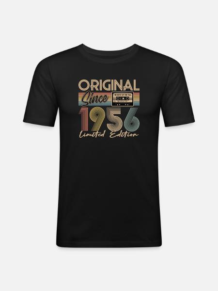 70th birthday, 70 years - Men's Slim Fit T-Shirt - black