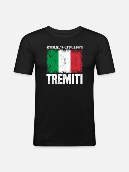 Tremiti Coordinates - Men's Slim Fit T-Shirt - black