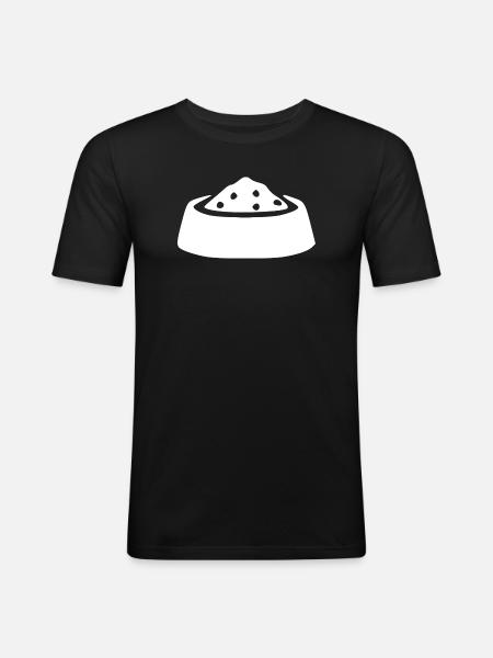 Bowl Pet Gift - Men's Slim Fit T-Shirt - black