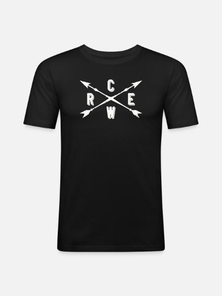 Crew Cross Arrows - Men's Slim Fit T-Shirt - black