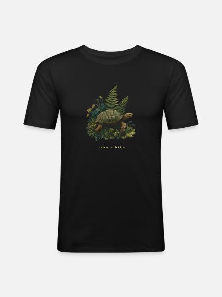 take a hike - Men's Slim Fit T-Shirt - black