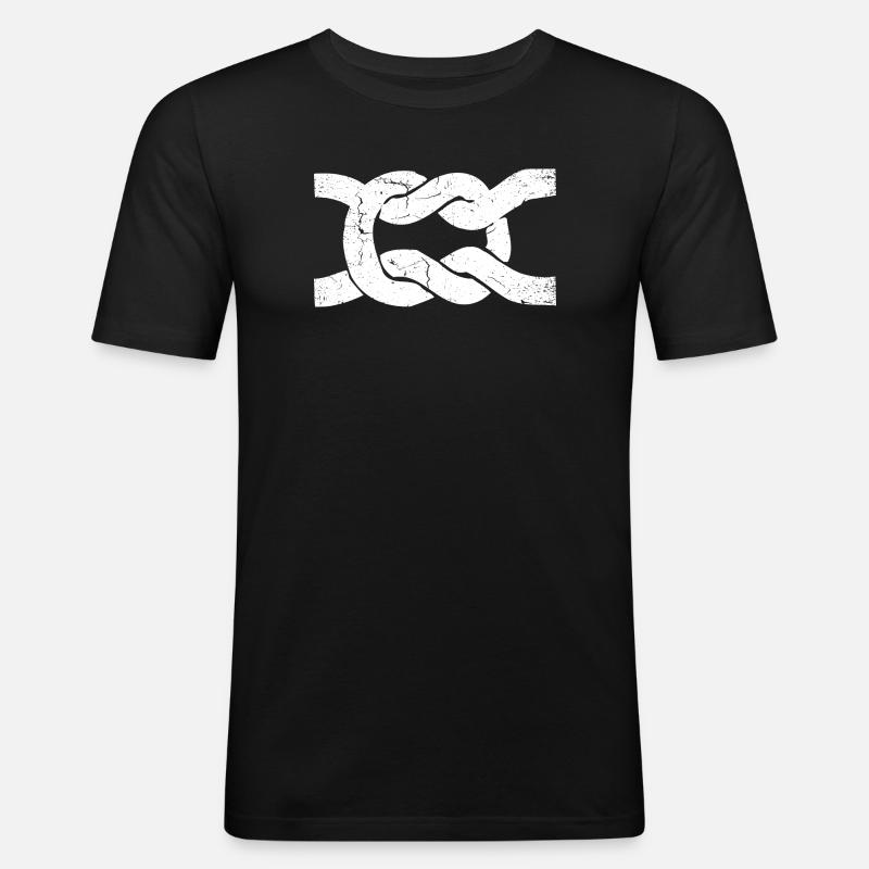 Sailor's knot | node | Node - Men's Slim Fit T-Shirt - black