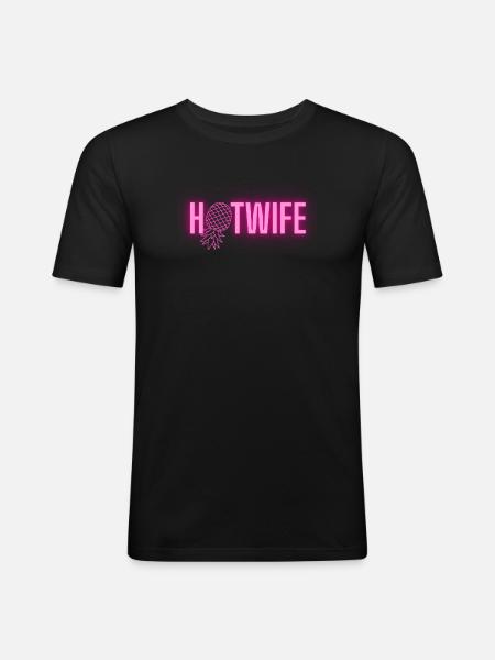 Femme chaude - T-shirt près du corps Homme - noir