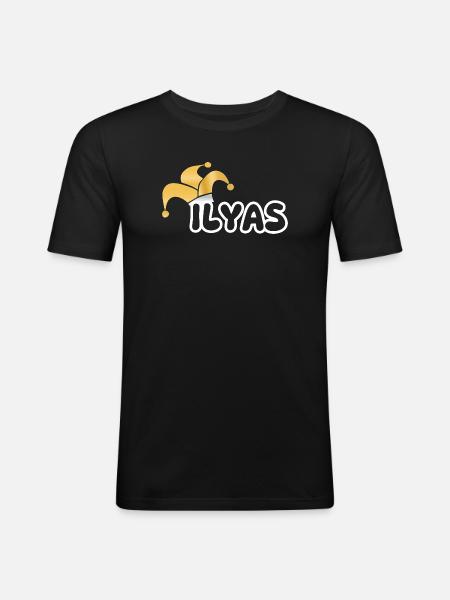 Shrovetide Ilyas - Men's Slim Fit T-Shirt - black