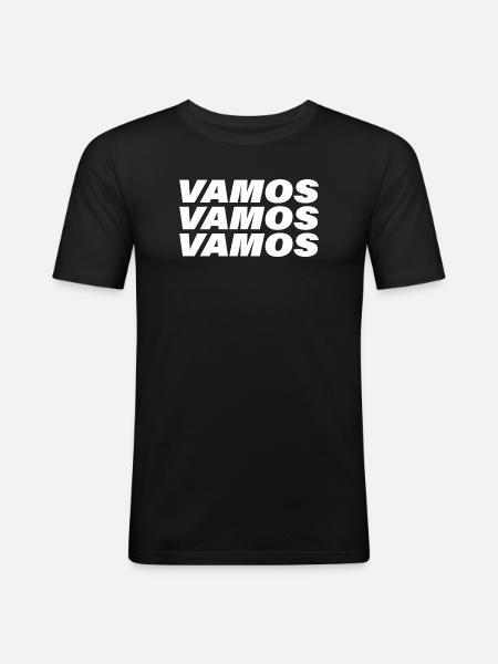 VAMOS - T-shirt près du corps Homme - noir