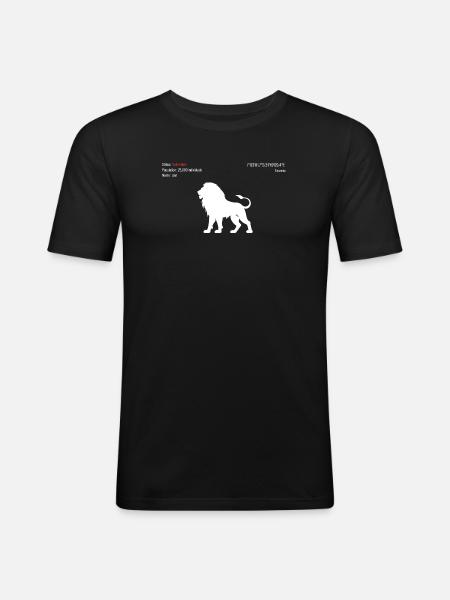 Lion - Men's Slim Fit T-Shirt - black