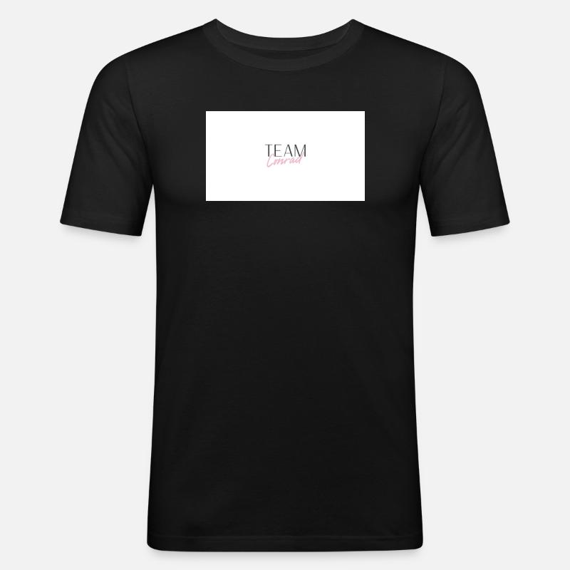 Team Conrad - Männer Slim Fit T-Shirt - Schwarz