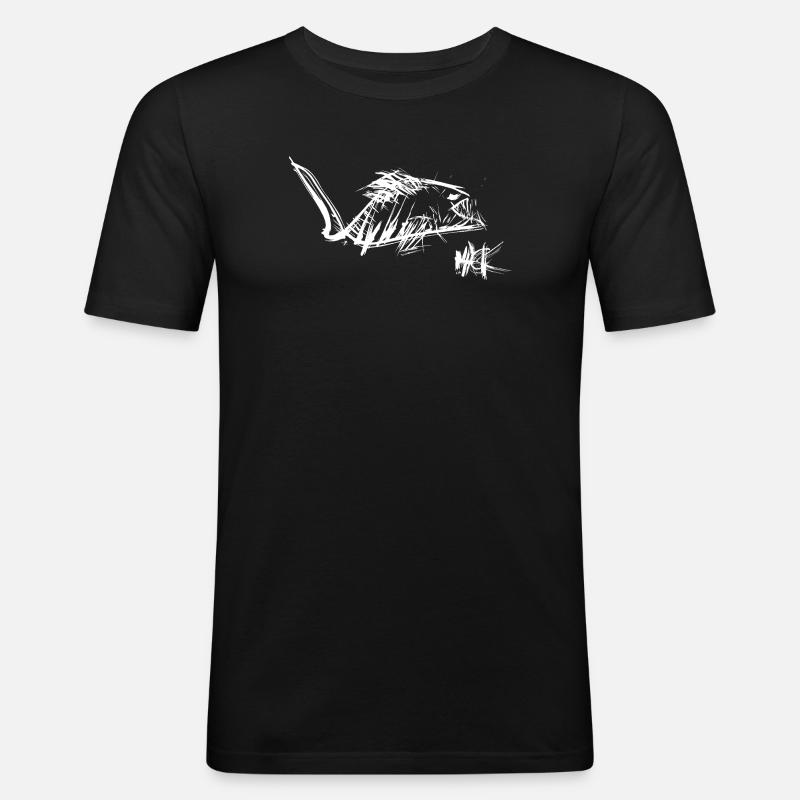 Hack - Männer Slim Fit T-Shirt - Schwarz