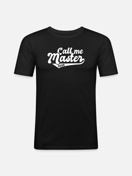 Master 2026 Diplôme - T-shirt près du corps Homme - noir