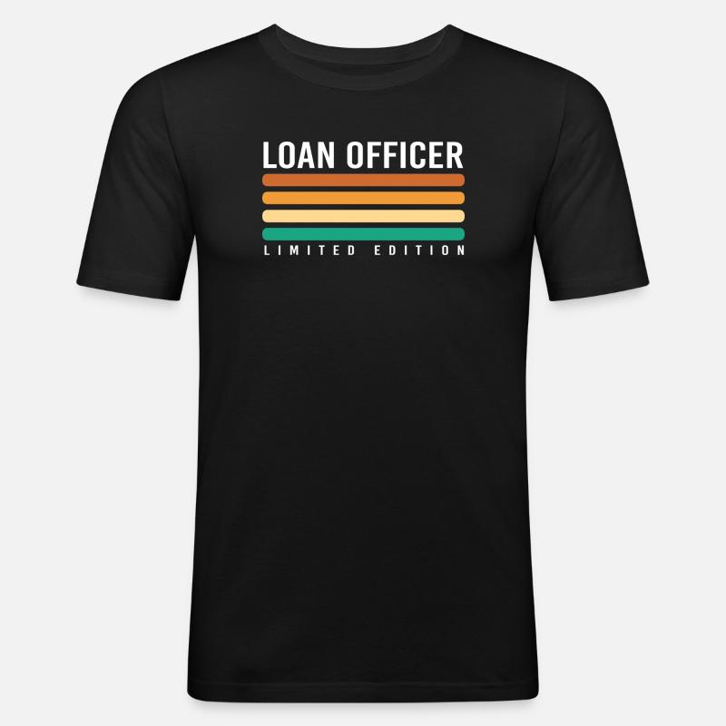 Eigentumswohnung Schulden Hypothek - Männer Slim Fit T-Shirt - Schwarz