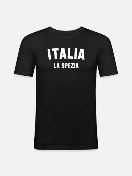 LA SPEZIA Italia Italy - Men's Slim Fit T-Shirt - black