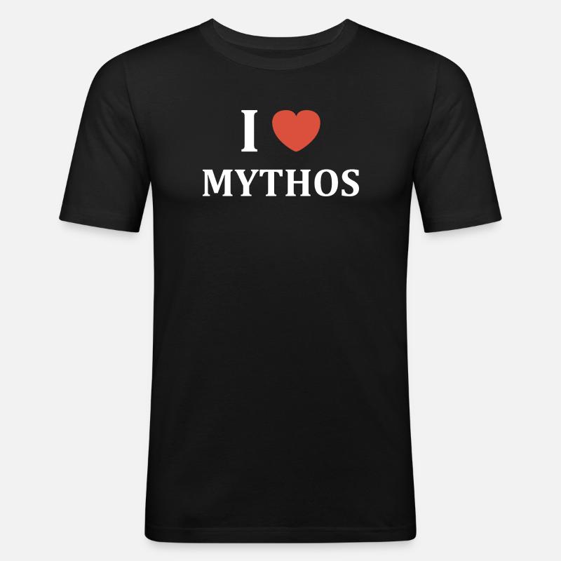 Mythos - Männer Slim Fit T-Shirt - Schwarz