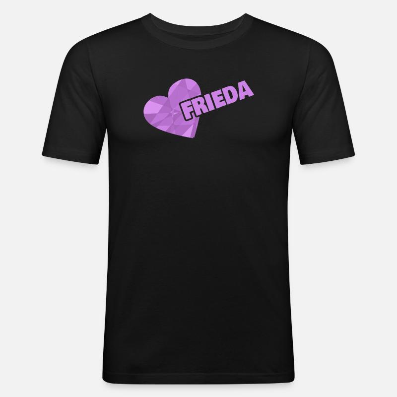 Frieda as a crown - Men's Slim Fit T-Shirt - black