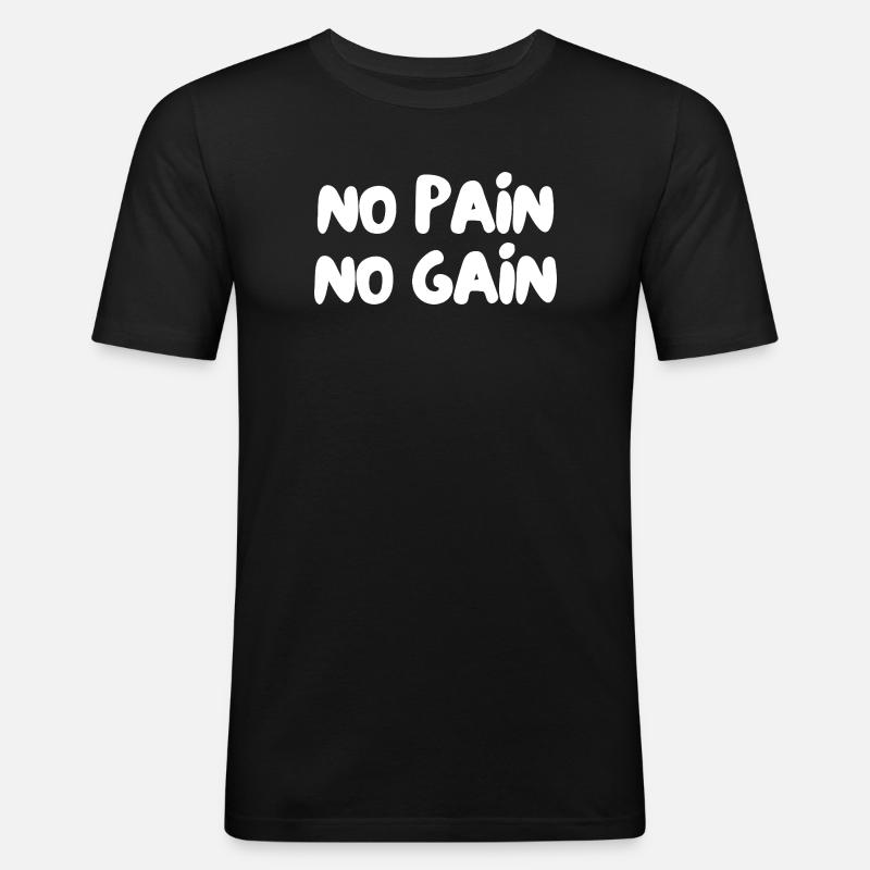 Ohne Fleiß kein Preis - Männer Slim Fit T-Shirt - Schwarz
