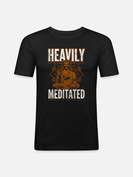 Meditation Salvation Mindfulness Tao - Men's Slim Fit T-Shirt - black