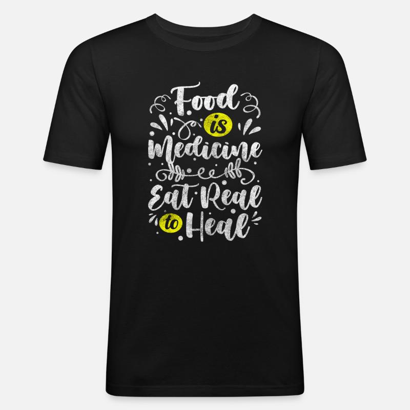 Berater Berufung Essgewohnheit Bewusst - Männer Slim Fit T-Shirt - Schwarz