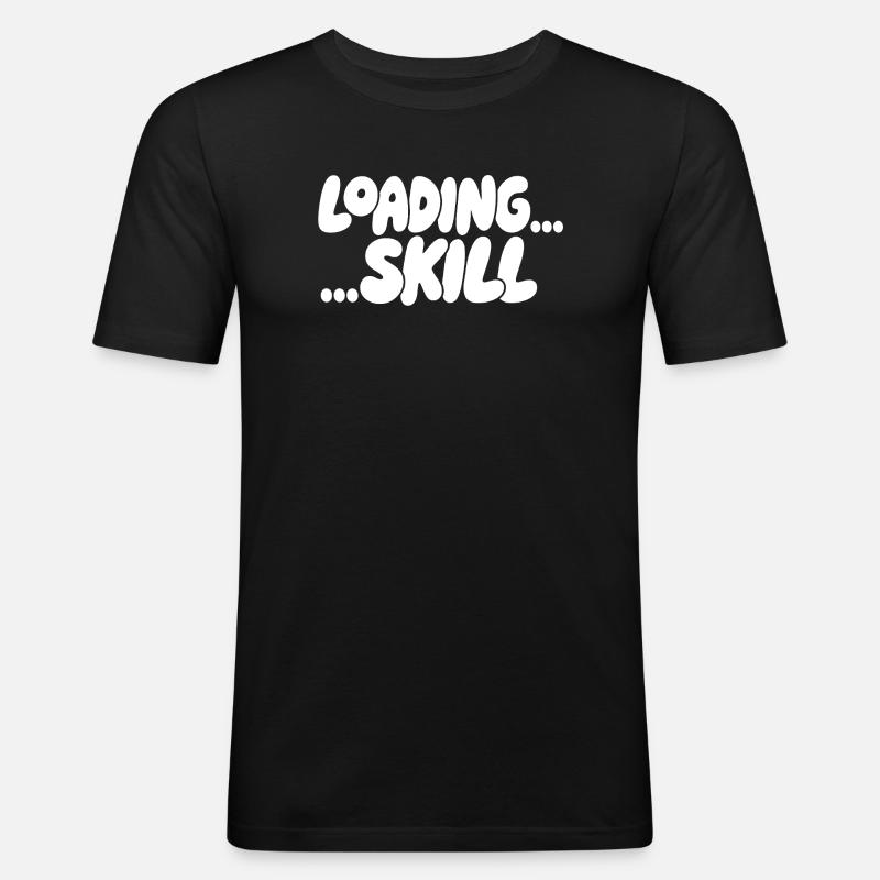 Loading Screen Skill Aesthetics - Men's Slim Fit T-Shirt - black
