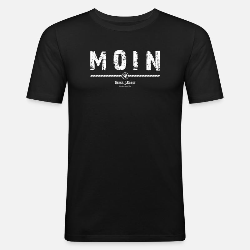 Moin - Darss Coast - Männer Slim Fit T-Shirt - Schwarz