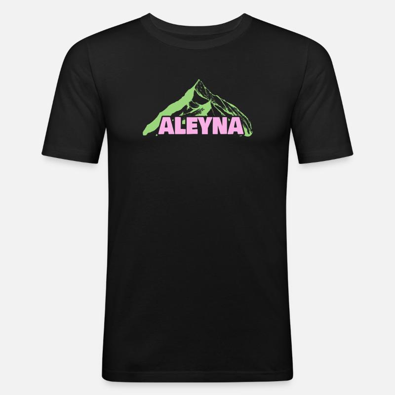 Berg Aley - Männer Slim Fit T-Shirt - Schwarz
