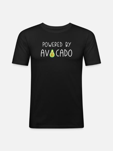 Propulsé par Avocado - T-shirt près du corps Homme - noir