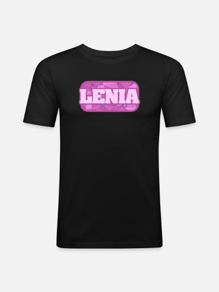 Gift for Lenia - Men's Slim Fit T-Shirt - black