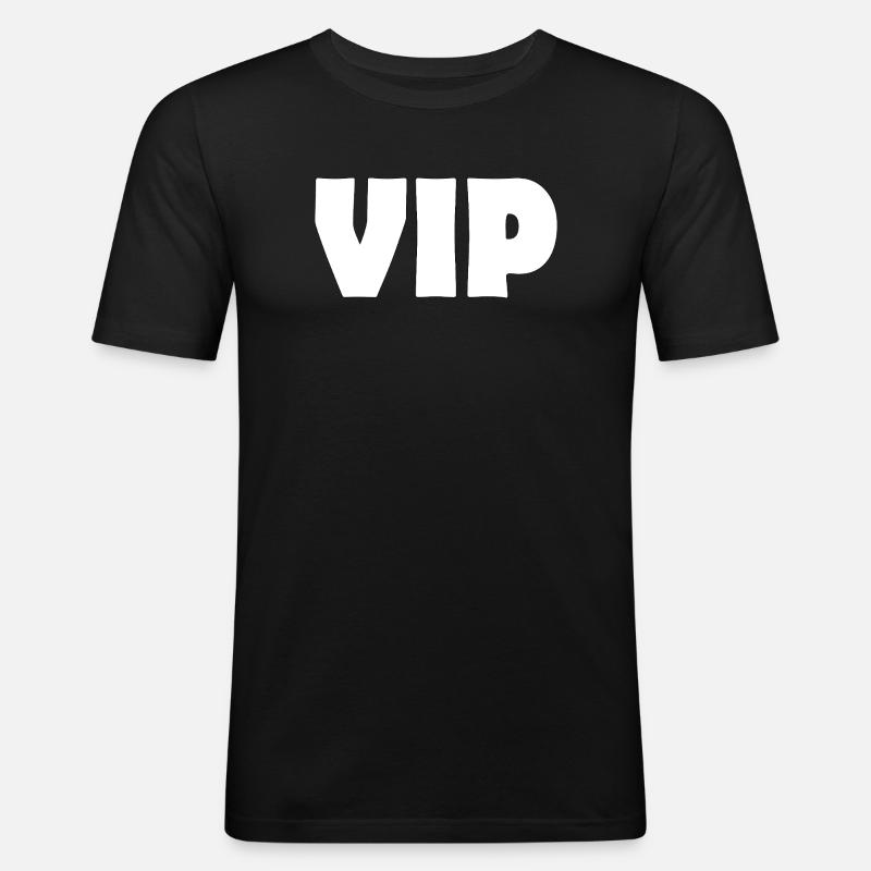 VIP - Männer Slim Fit T-Shirt - Schwarz