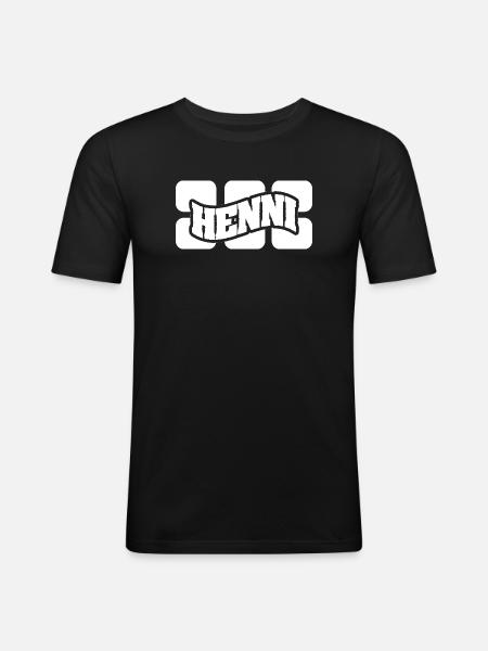 Cadeau pour le henni - T-shirt près du corps Homme - noir