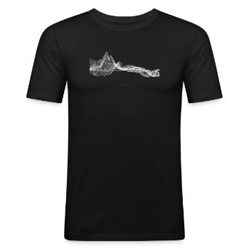 Digital Matterhorn - Männer Slim Fit T-Shirt - Schwarz - Vorne - Nik (191cm)