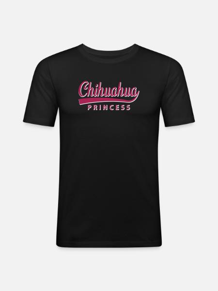 Chihuahua Princess for den stolte hund mor - Herre Slim Fit T-Shirt - sort