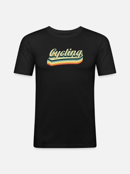 Cycling - Bicycle - Men's Slim Fit T-Shirt - black