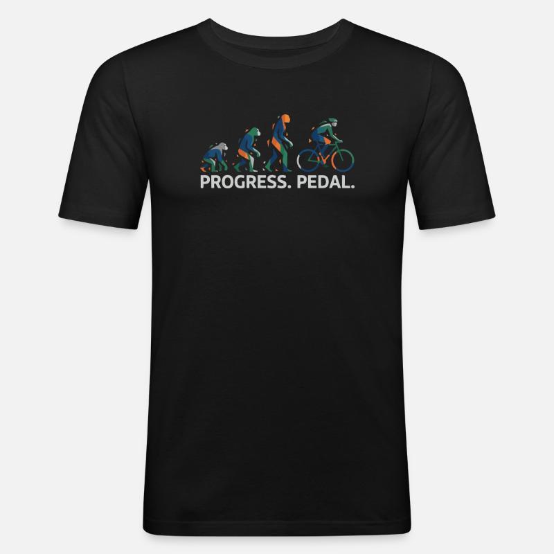 Évolution de la pédale Progress - T-shirt près du corps Homme - noir