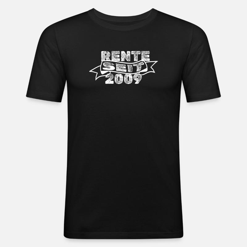 2009 - Männer Slim Fit T-Shirt - Schwarz