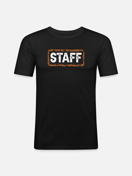 Personnel - T-shirt près du corps Homme - noir