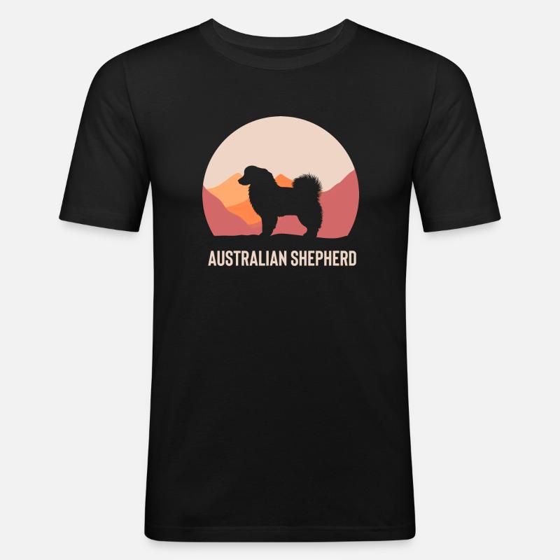 Australian Shepherd Gift - Men's Slim Fit T-Shirt - black