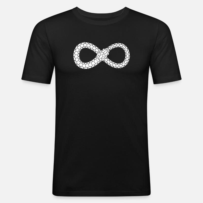 Endless Serpent Loop - Men's Slim Fit T-Shirt - black