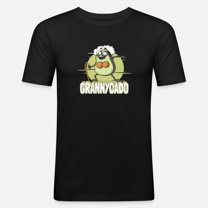 Großmutter Oma Omi - Männer Slim Fit T-Shirt - Schwarz